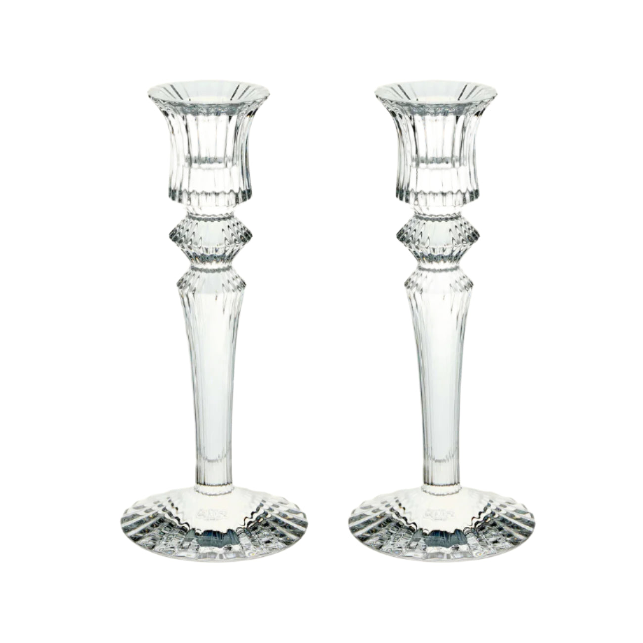 Baccarat Crystal Mille Nuits Candle Holder Set 2600553