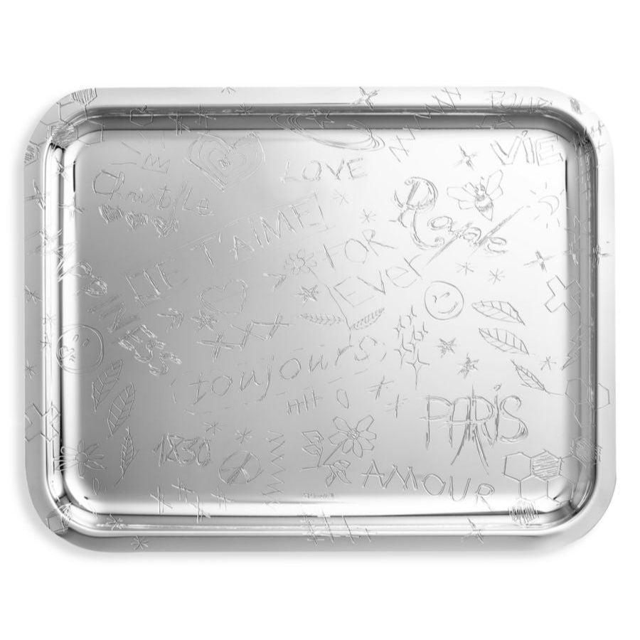 Christofle Graffiti Silver-Plated Tray B0420044502