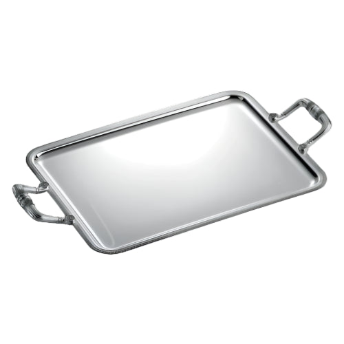 Christofle Malmaison Silver Plated Rectangular Tray with Handles 4202100