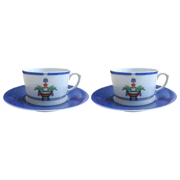 Must de Cartier La Maison Venitienne Tea & Saucer Set of 4