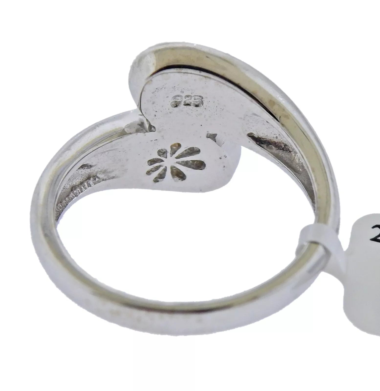 Marahlago Sterling Silver Larimar Indra Bypass Ring Retail $168 #43