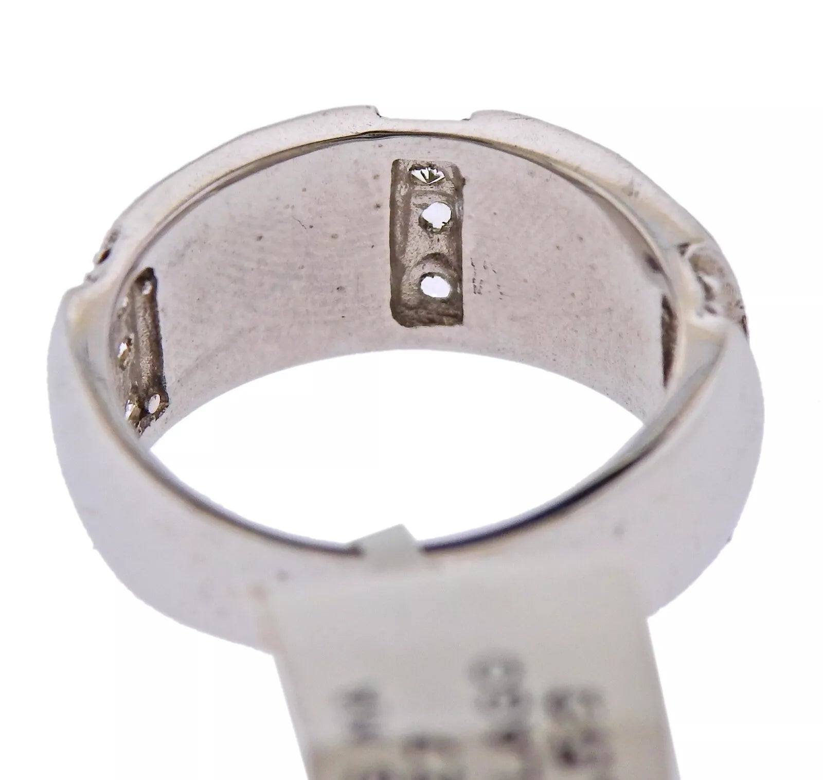 Marahlago Rina Sterling Silver Larimar White Sapphire Ring Retail $227 #08