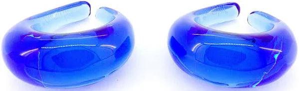 Baccarat Blue Crystal Earrings