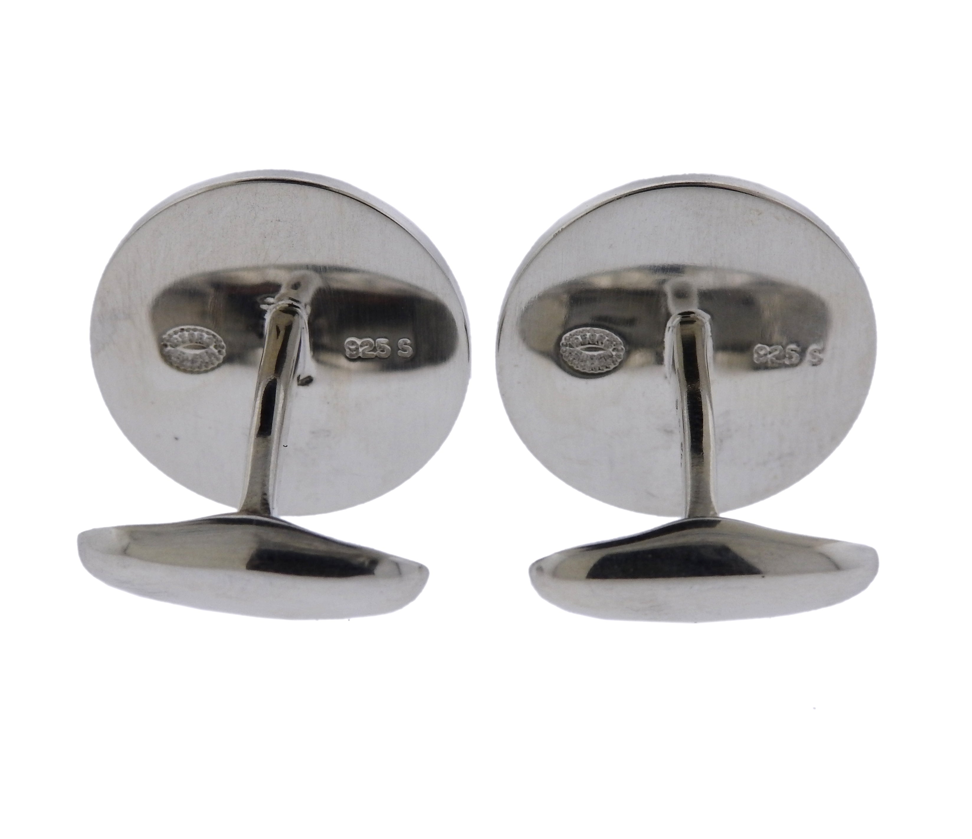 Georg Jensen Lucky Horseshoe Sterling Silver Cufflinks OG-1924