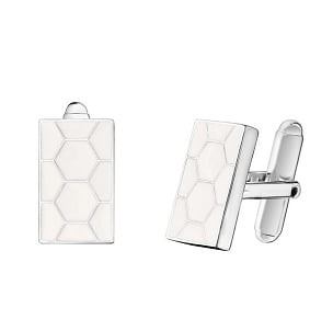 Christofle Code Royale White Sterling Silver Cufflinks 6758812