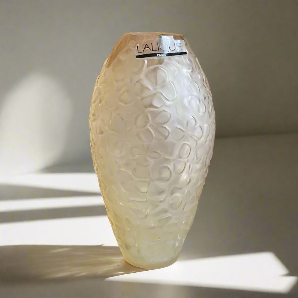 Lalique Crystal Flower Vase 1261100