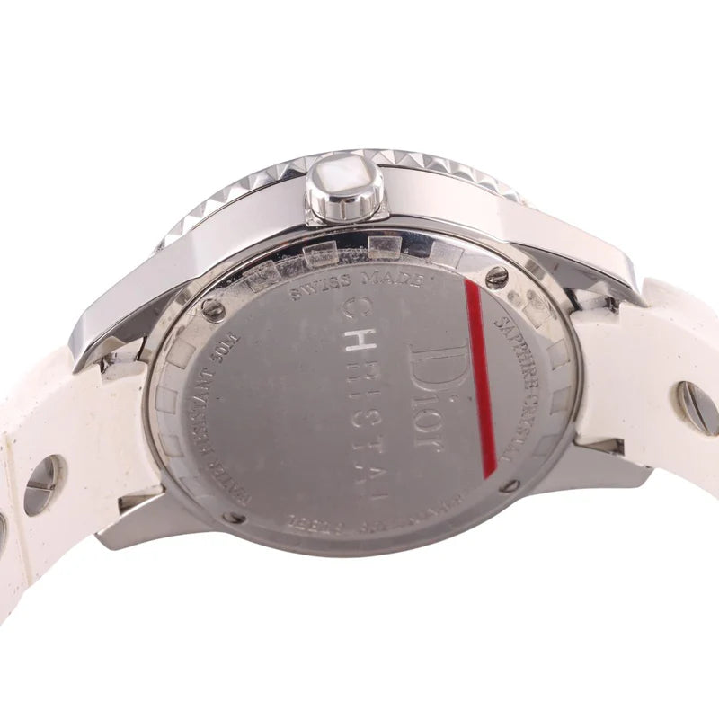 Christian Dior Christal White Rubber Diamond Ladies Watch CD113112R001