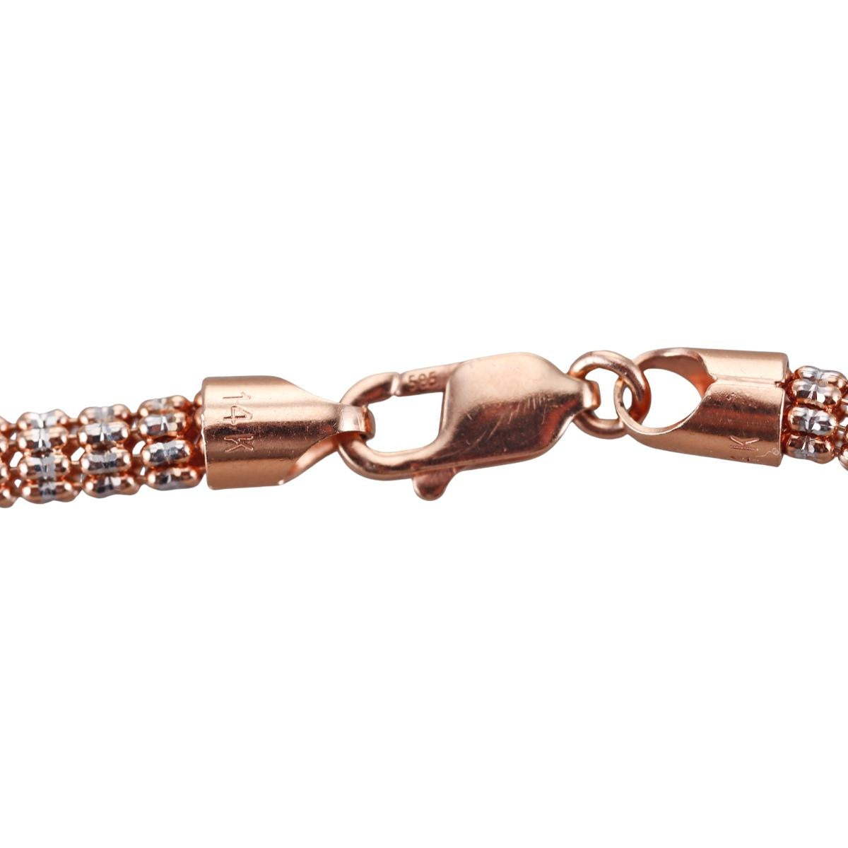 14k Gold Diamond Cut Chain Necklace