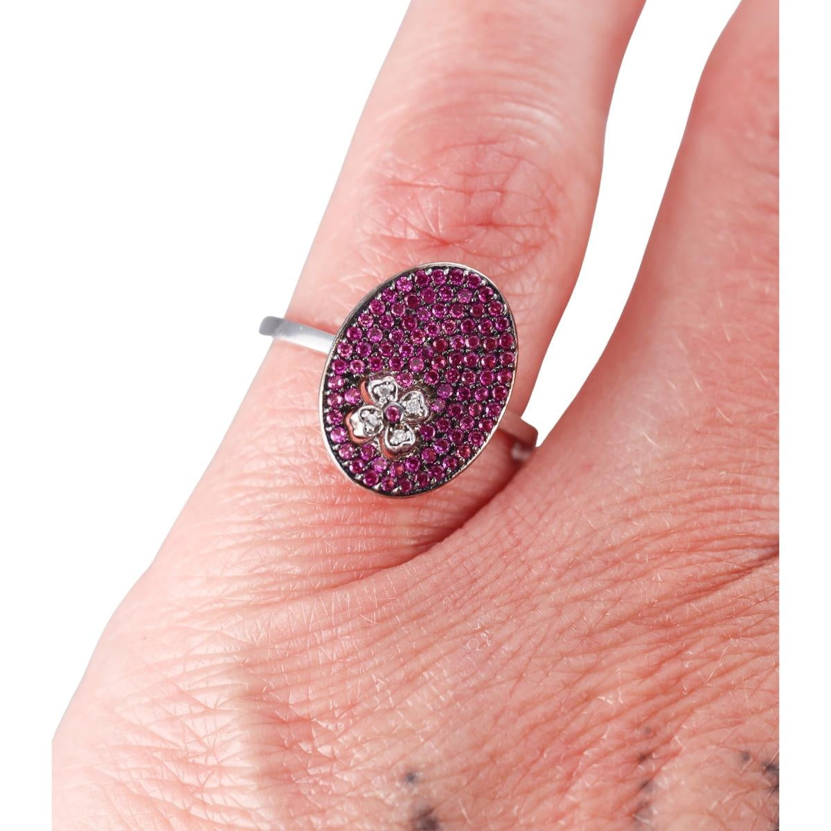 14k Gold Diamond Ruby Ring