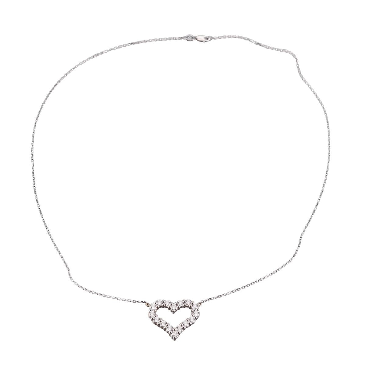 14k Gold Heart 2.12ctw Diamond Pendant Necklace