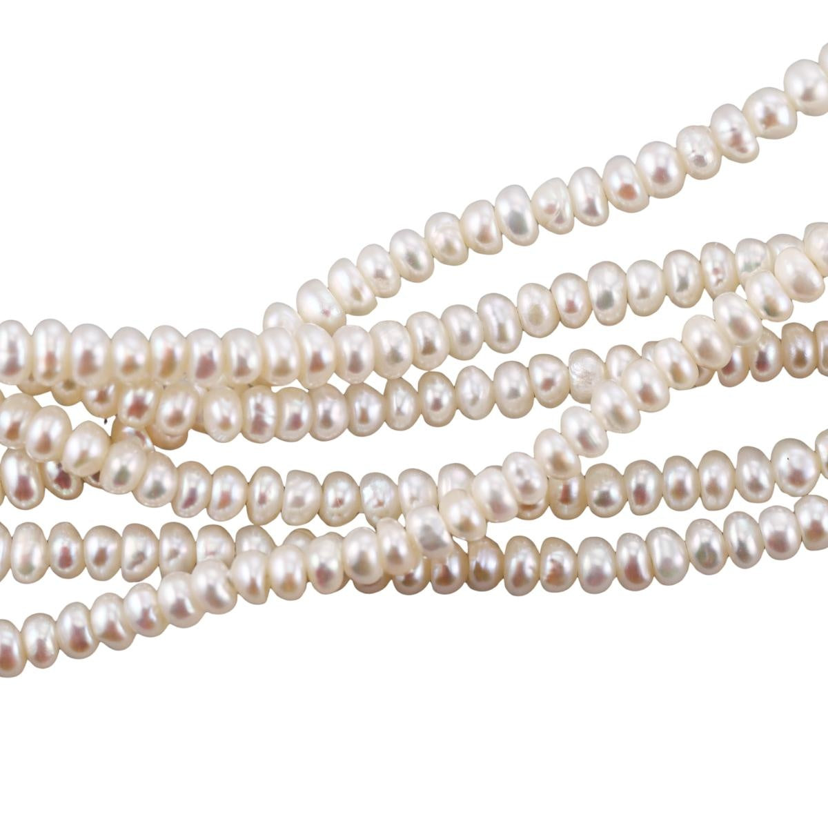 14k Gold Pearl Multi Strand Toggle Bracelet