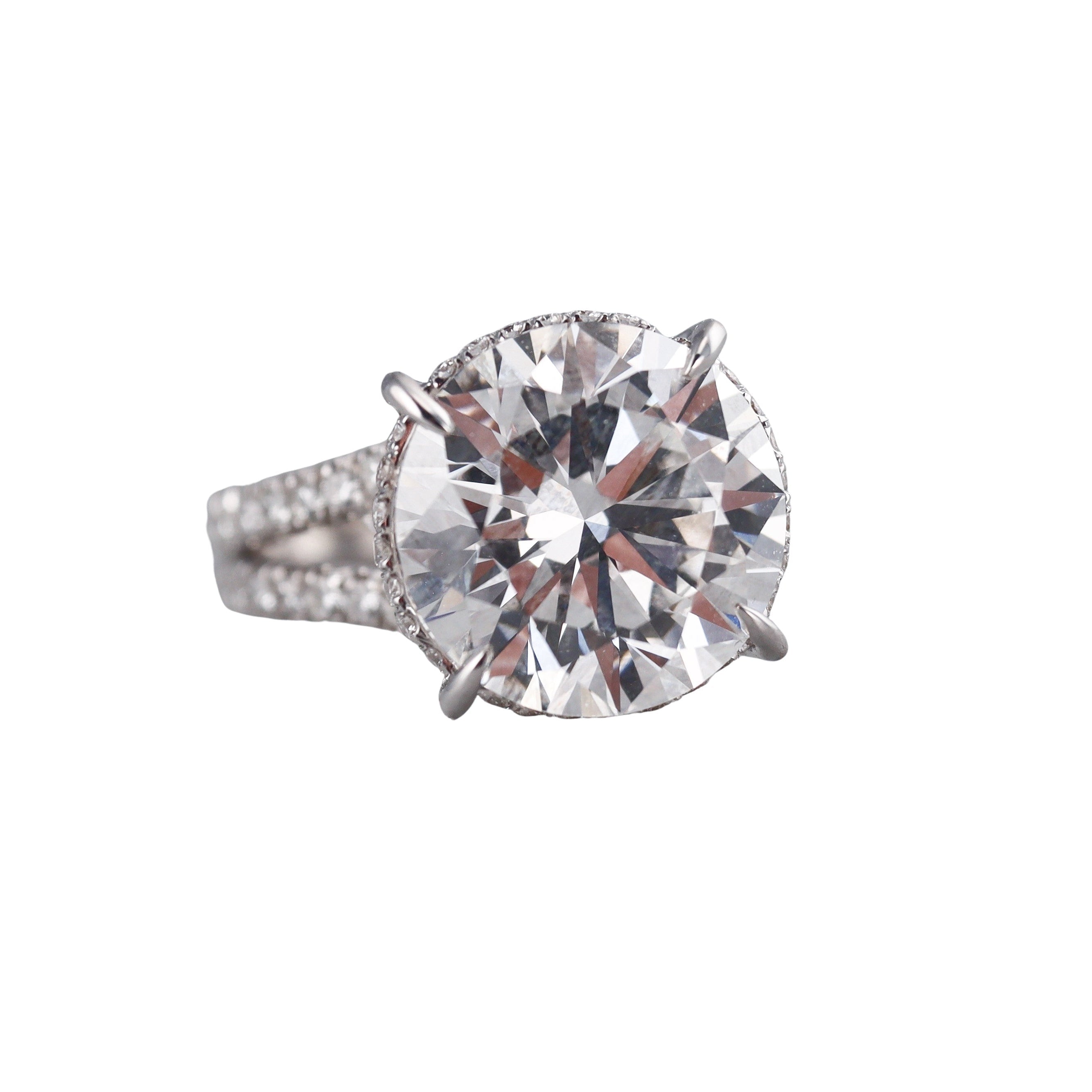 14k Solid Gold IGI Lab Grown 10.04ctw Diamond Engagement Ring