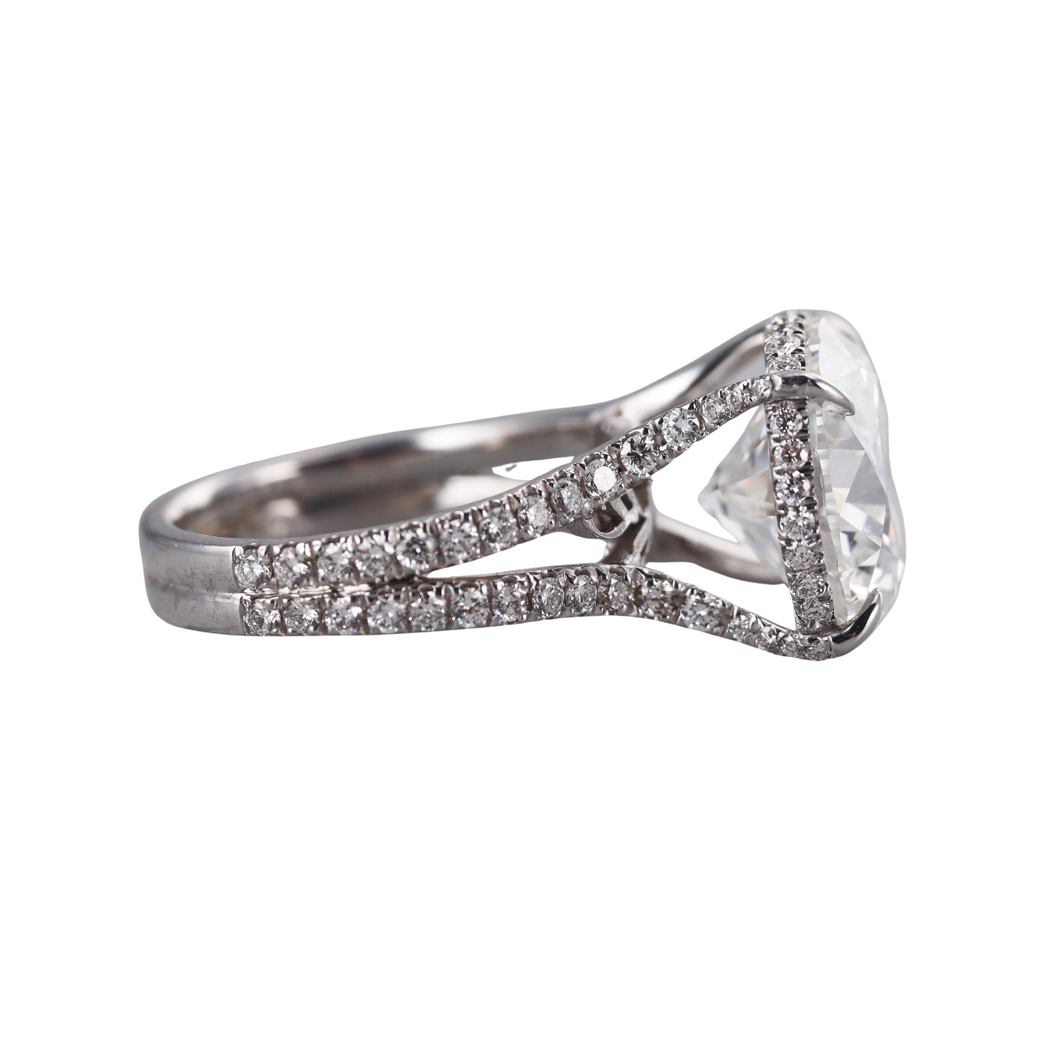 14k Solid Gold IGI Lab Grown 10.04ctw Diamond Engagement Ring