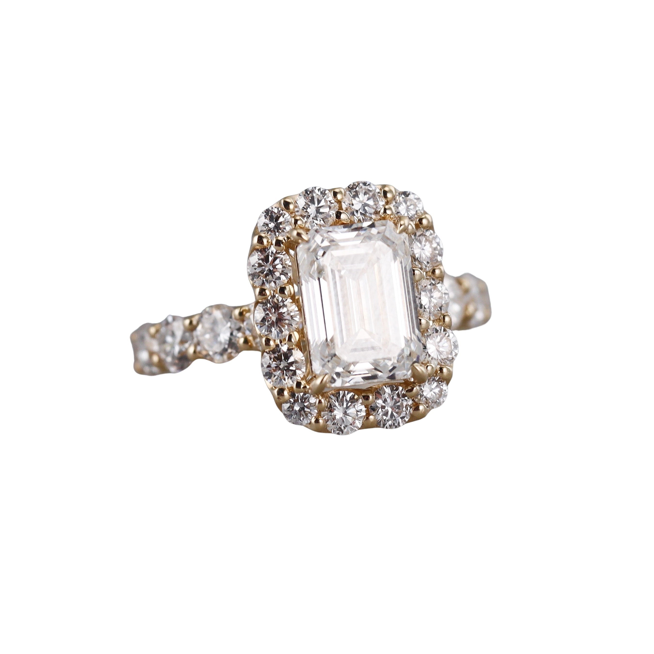 14k Solid Gold IGI Lab Grown 5.32ctw Diamond Engagement Ring