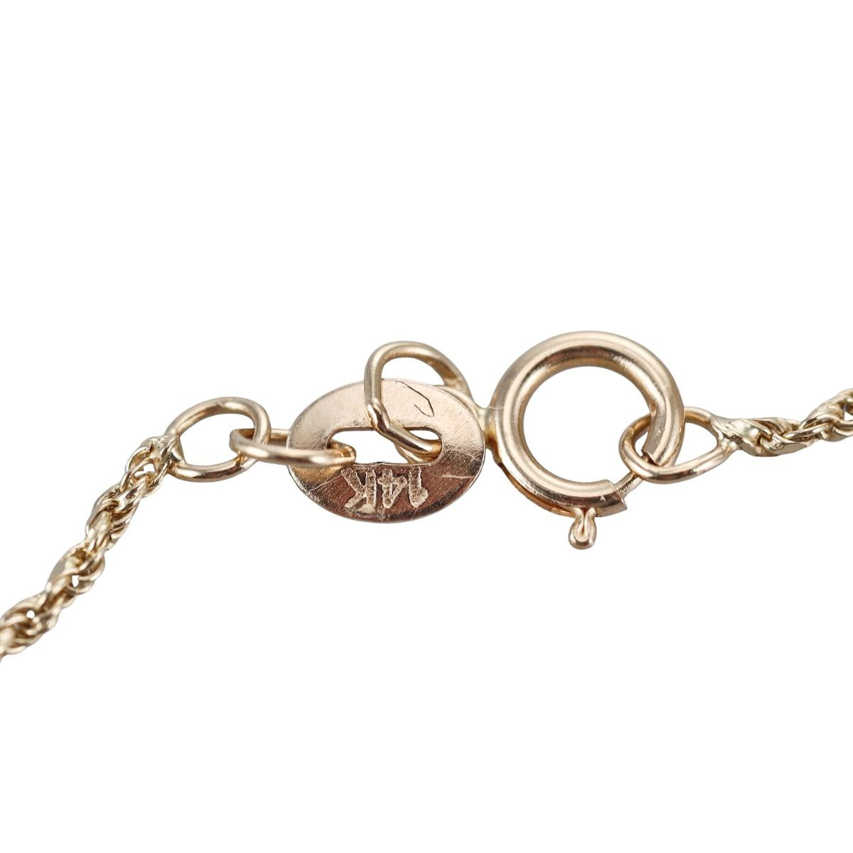 14k Yellow/White Gold Diamond Pendant Necklace