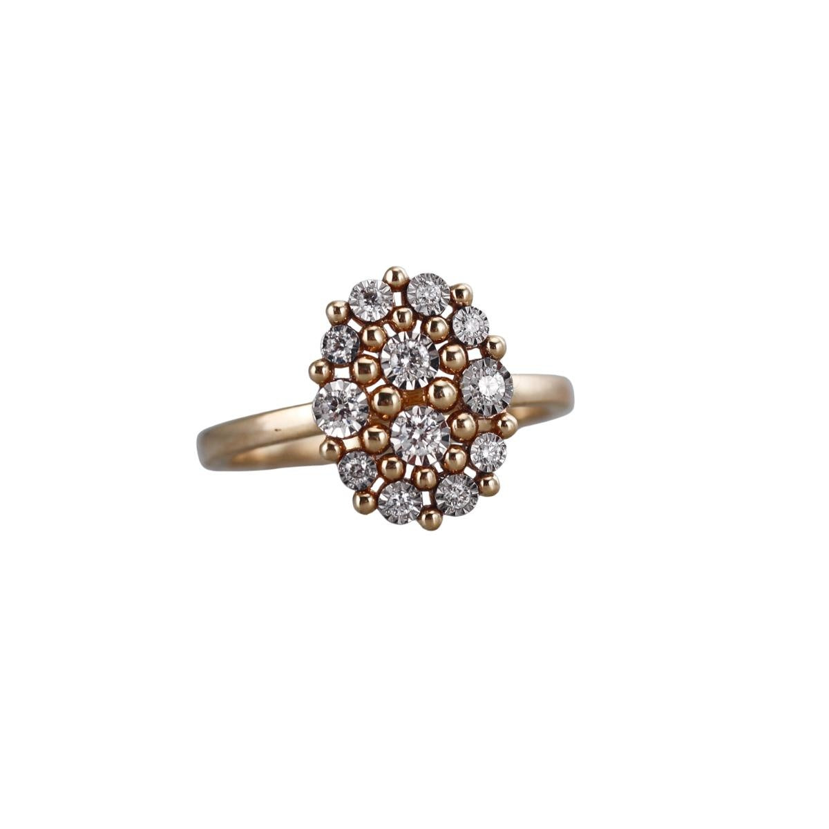 14k Yellow Gold Diamond Ring