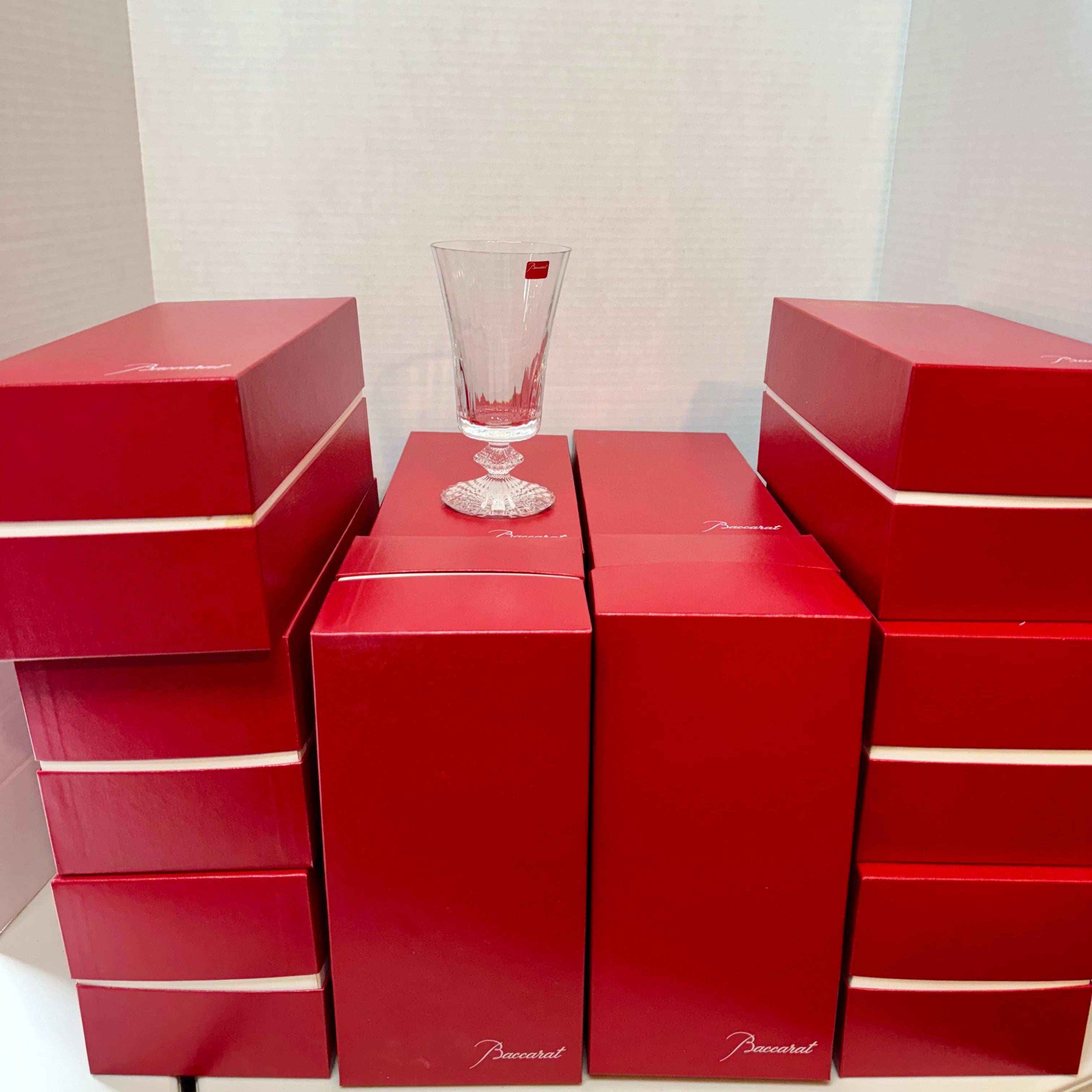 Baccarat Crystal Mille Nuits Water Glass Set of 12 2104720