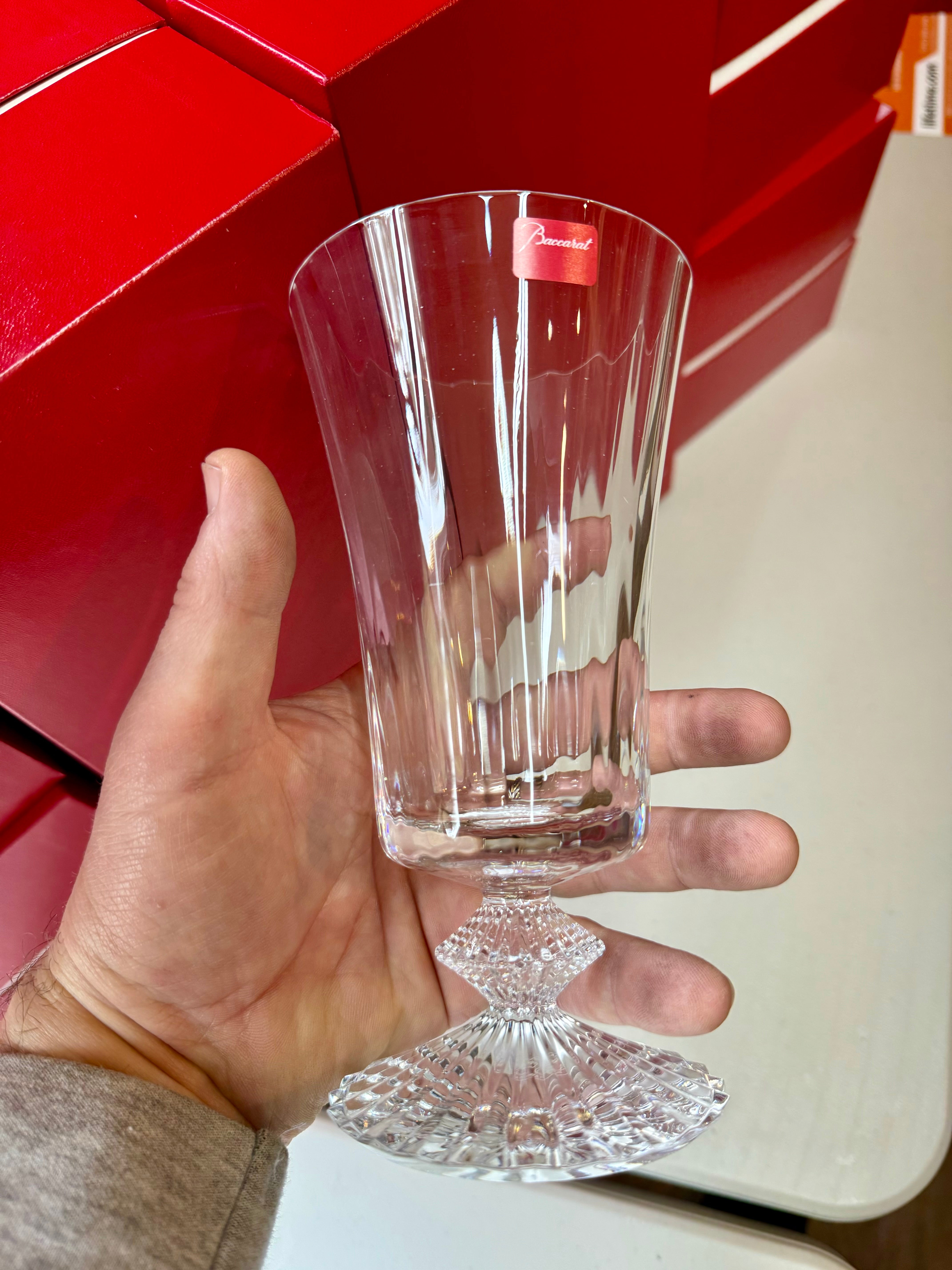 Baccarat Crystal Mille Nuits Water Glass Set of 12 2104720