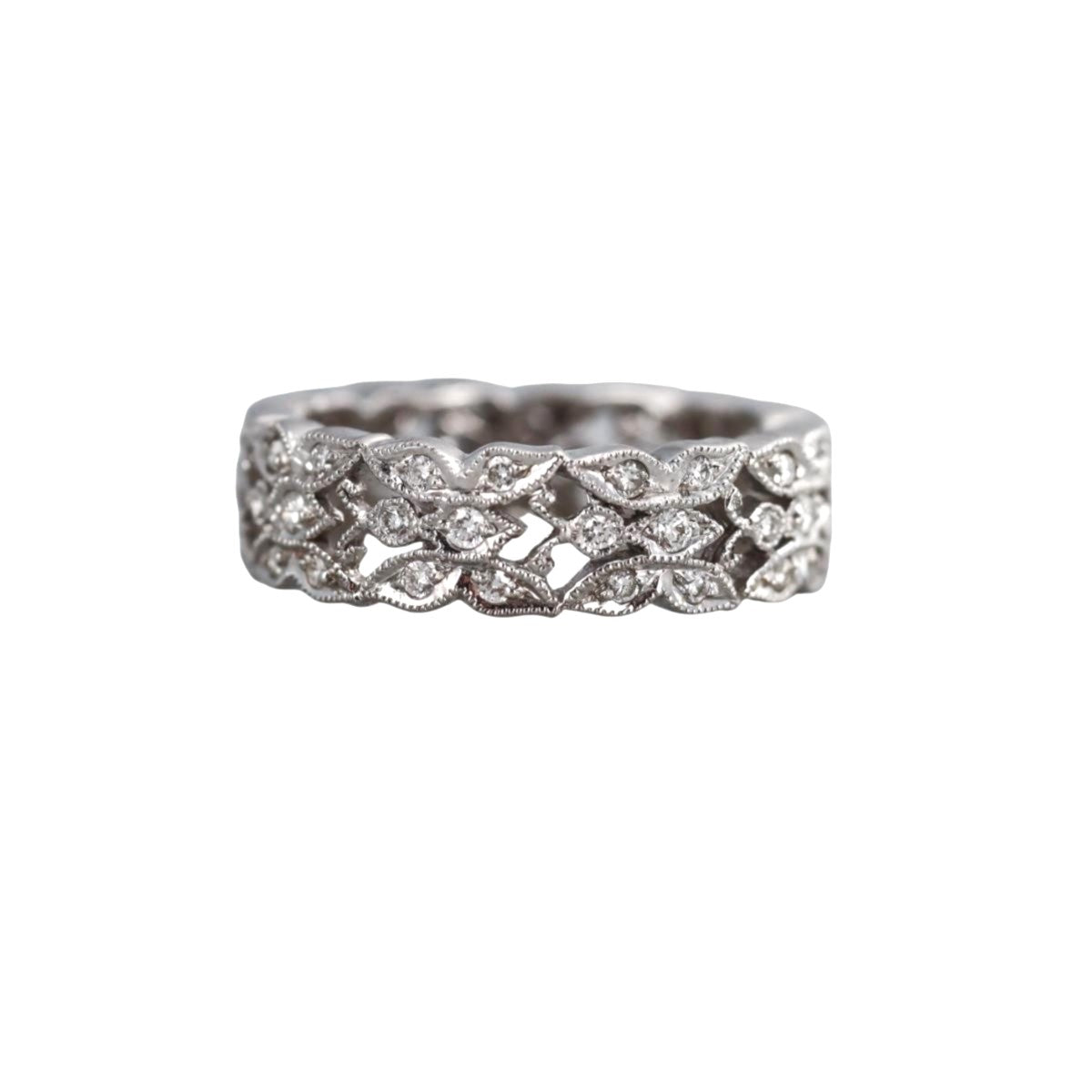 18k Gold Diamond Band Eternity Ring