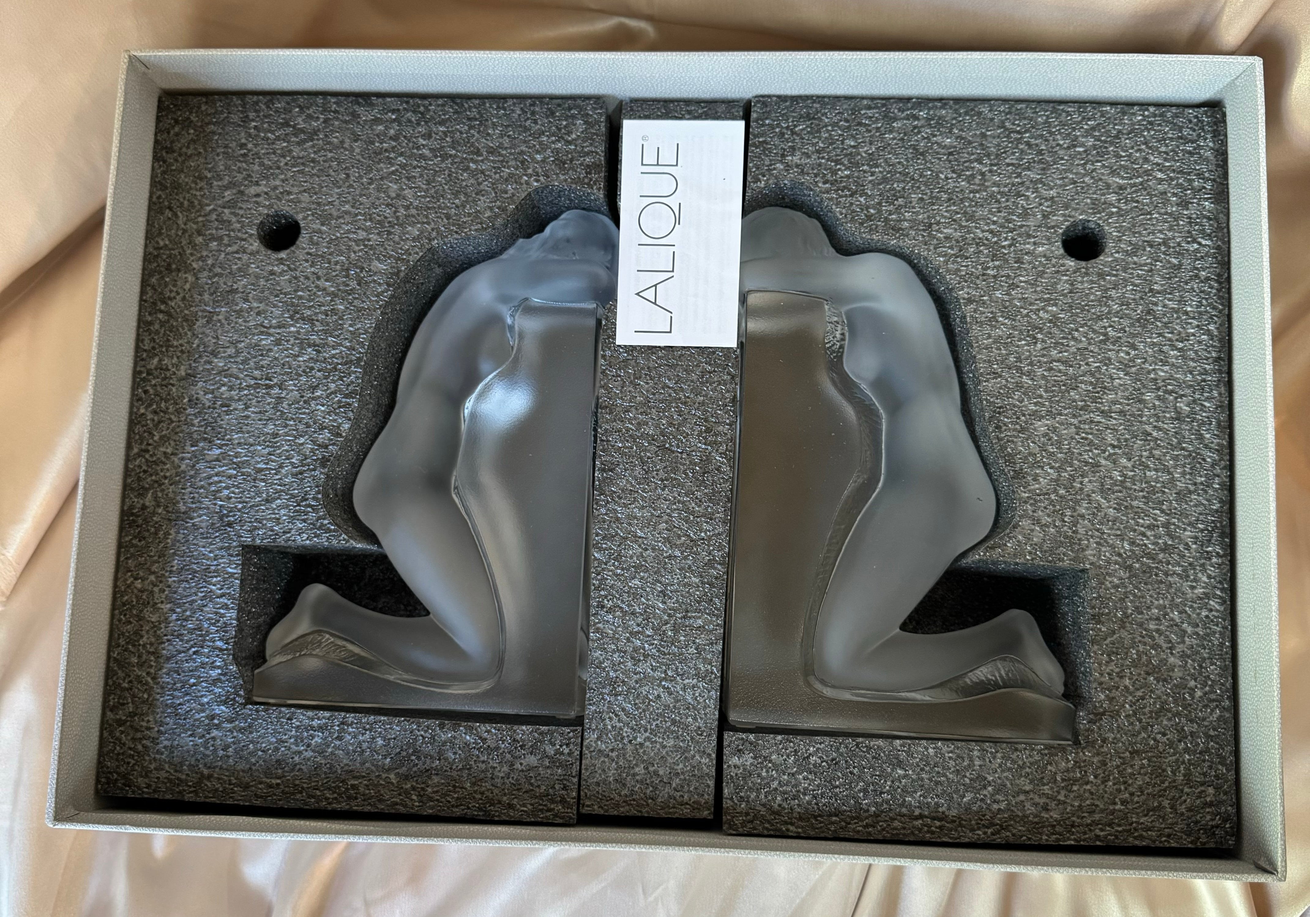 Lalique Crystal Reverie Bookends # 1185000