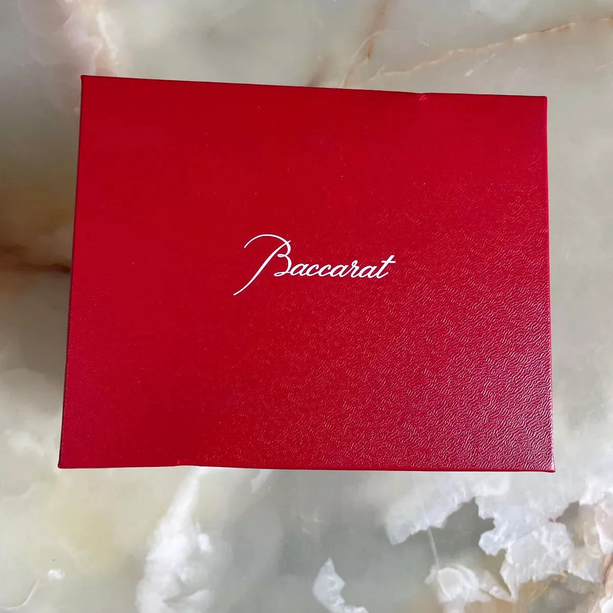 Baccarat Baby Our Fire Red Candle Holder Set of 2