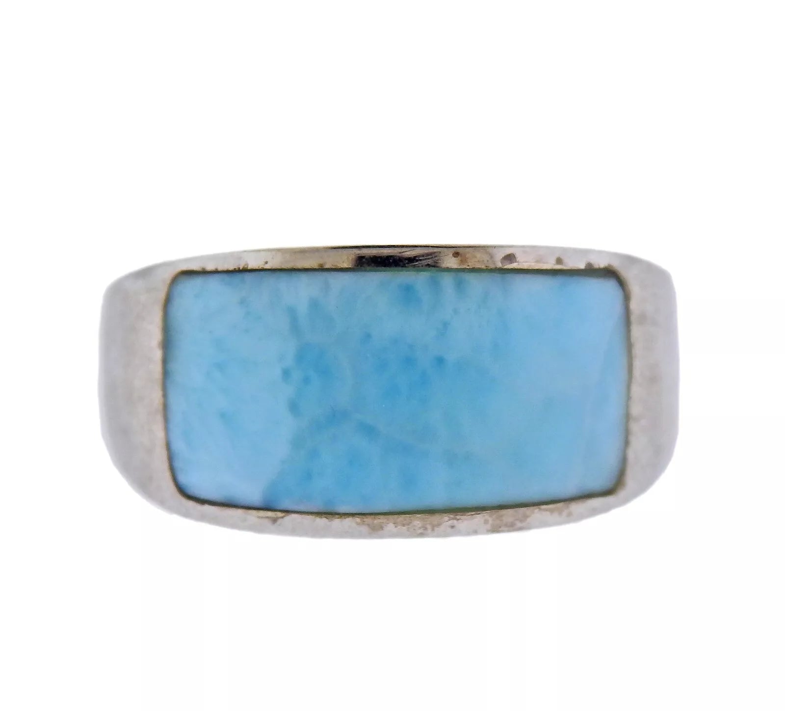 Marahlago Sterling Silver Larimar Ring Retail $286 #42