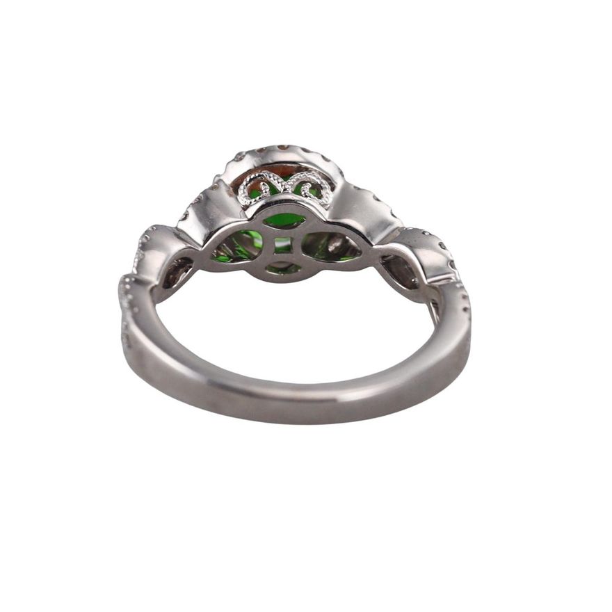 14k Gold Diamond Diopside Infinity Ring