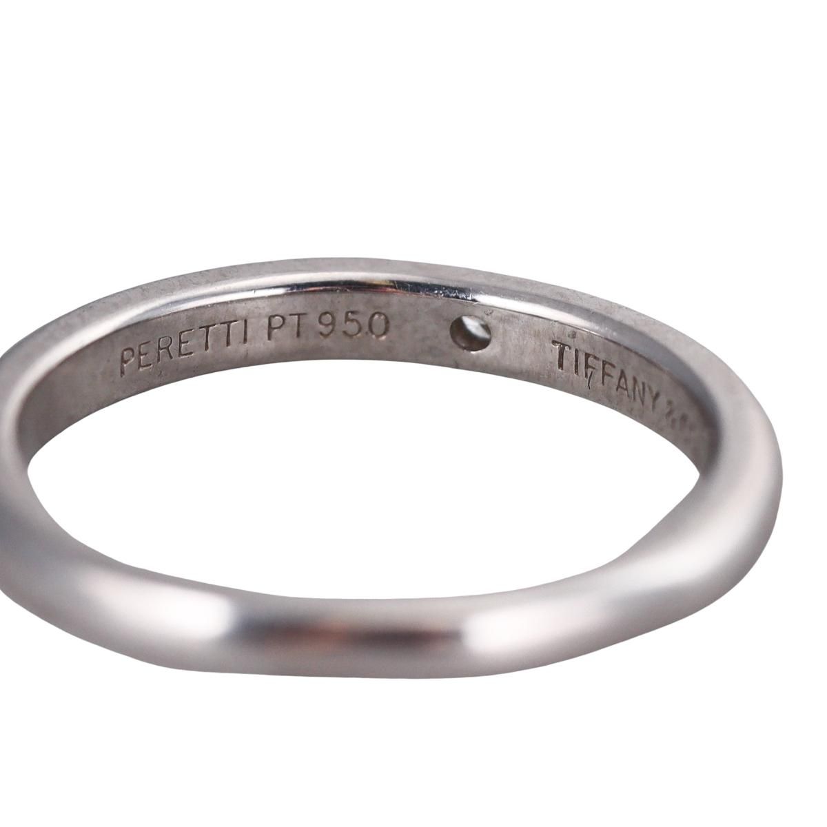 Tiffany & Co Elsa Peretti Platinum Diamond Wedding Band Ring