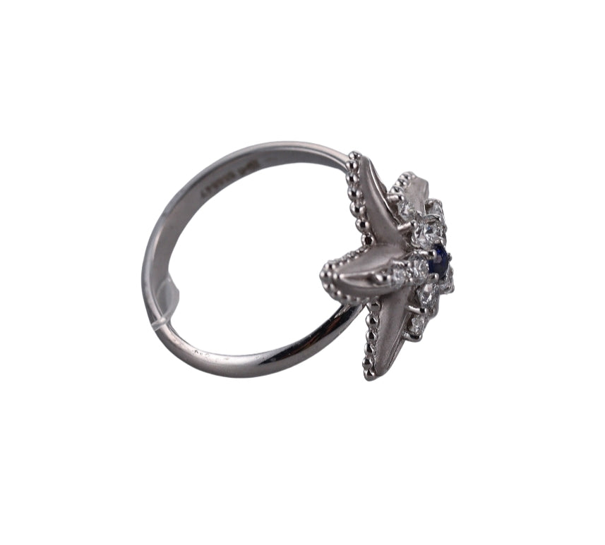 Carrera y Carrera Starfish Sapphire Diamond Gold Ring