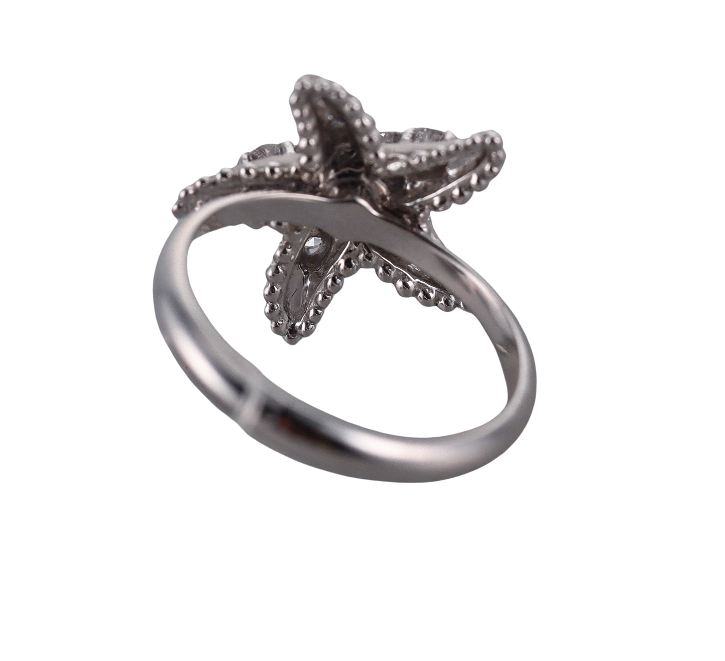 Carrera y Carrera Starfish Sapphire Diamond Gold Ring