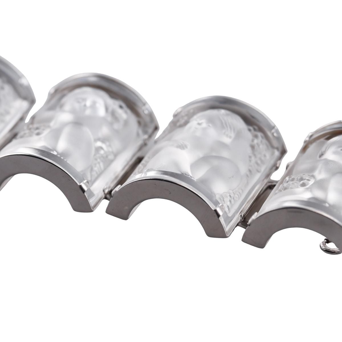 Lalique Enfants Amongst Grapes Crystal Nysa Bracelet