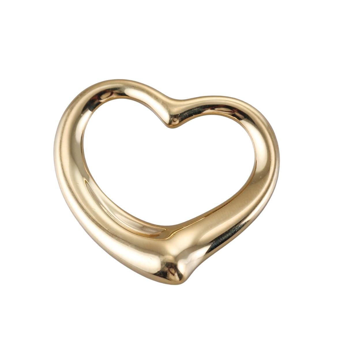 Tiffany & Co Elsa Peretti 18k Gold Open Heart Pendant