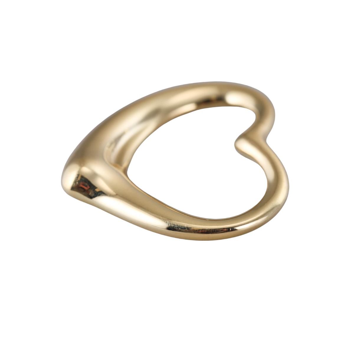 Tiffany & Co Elsa Peretti 18k Gold Open Heart Pendant