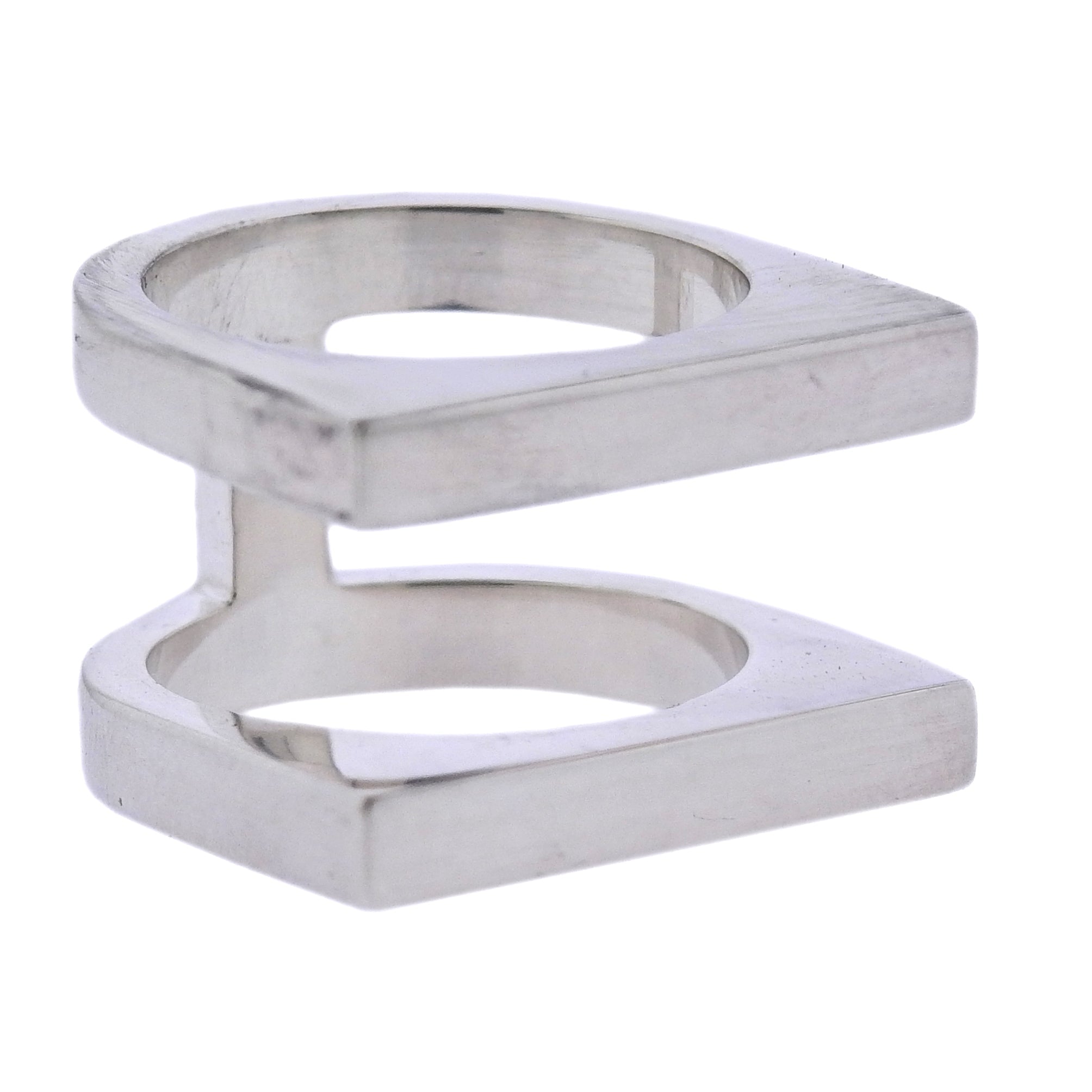 Georg Jensen Aria Silver Two Row Ring