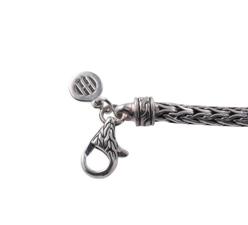 John Hardy Sterling Silver Rubelite Diamond Bracelet OG-2450