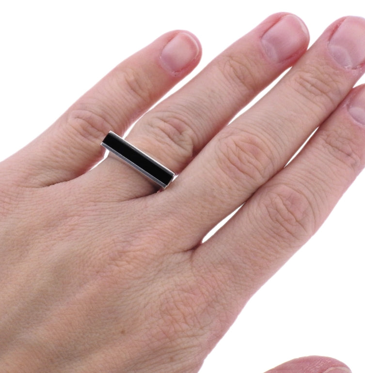 Georg Jensen Aria Onyx Silver Ring