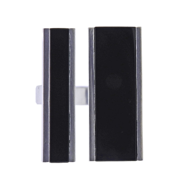 Georg Jensen Aria Onyx Silver Ring