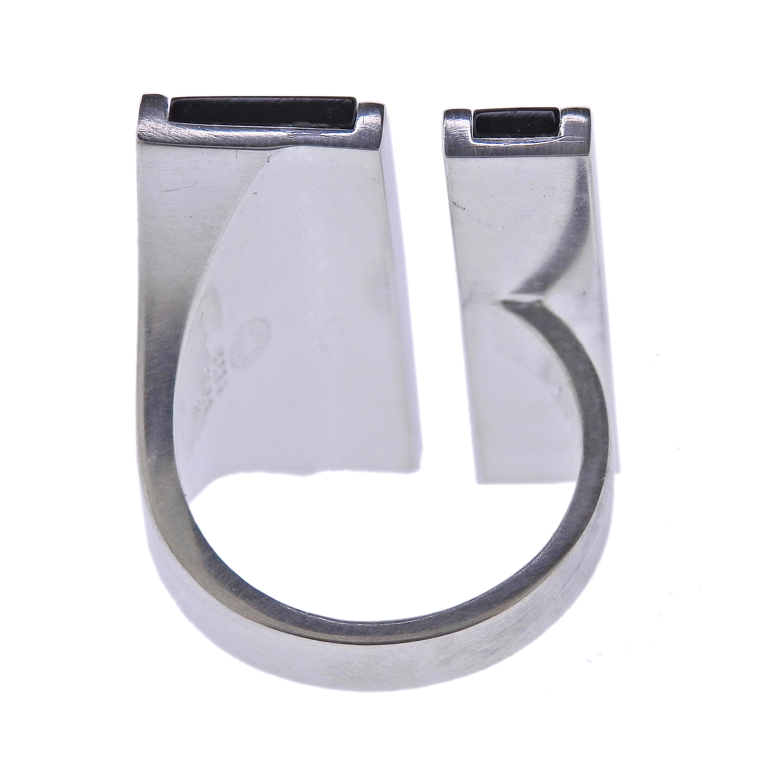 Georg Jensen Aria Onyx Silver Ring