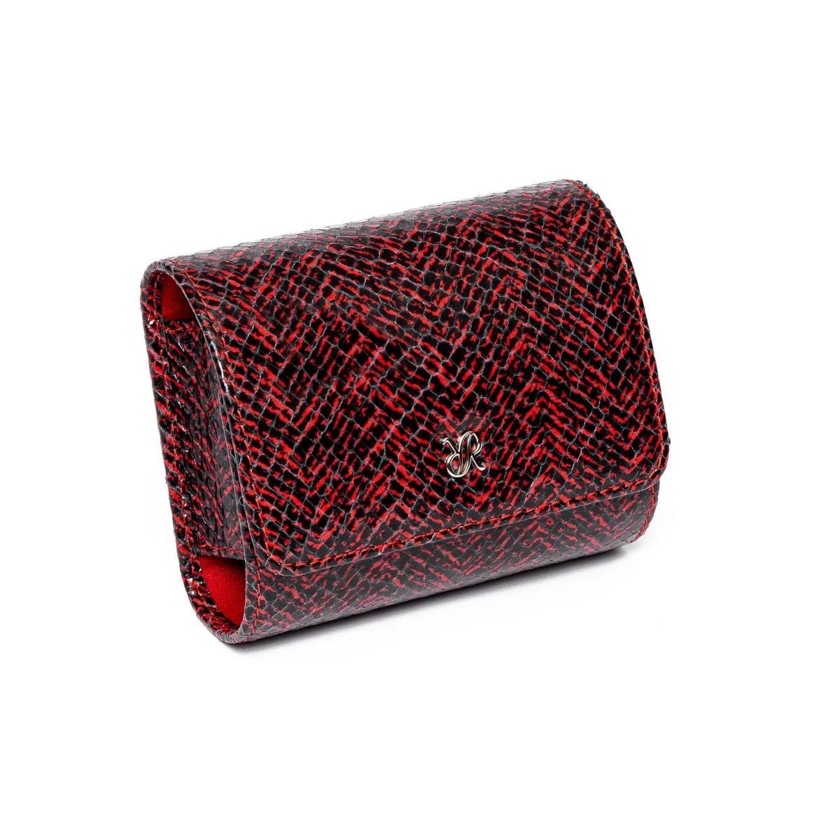 Rapport London Marlow Leather Single-Watch Roll In Red