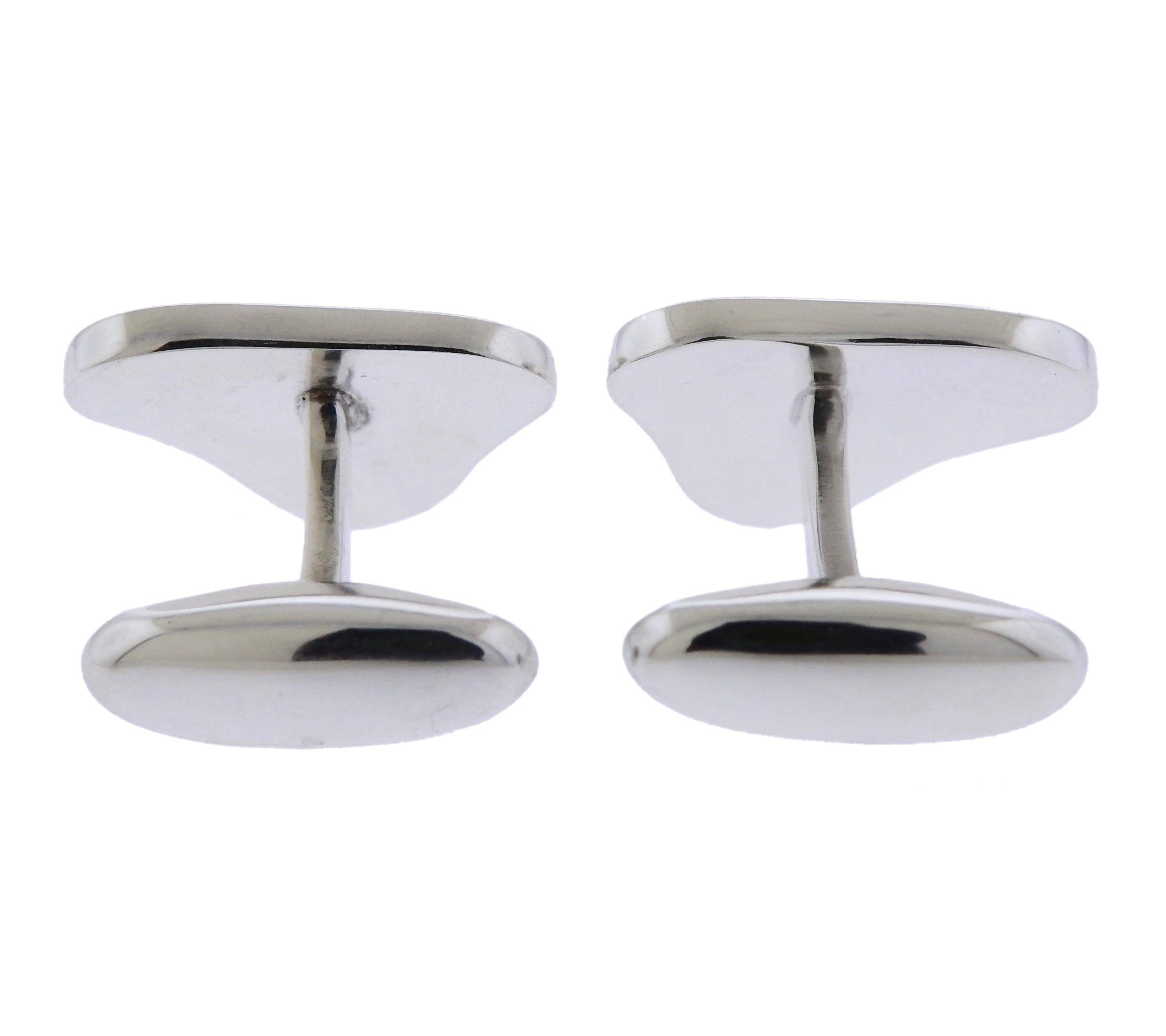 Georg Jensen Regitze Sterling Silver Triangle Cufflinks OG-1912