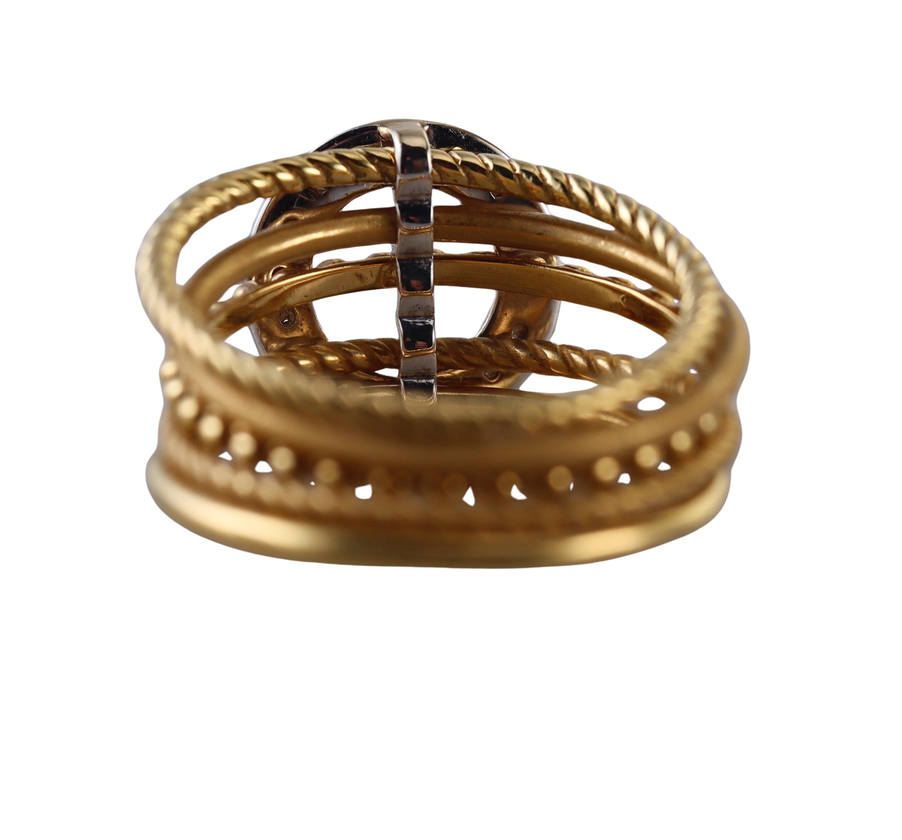 Carrera y Carrera Melodia Diamond Gold Ring