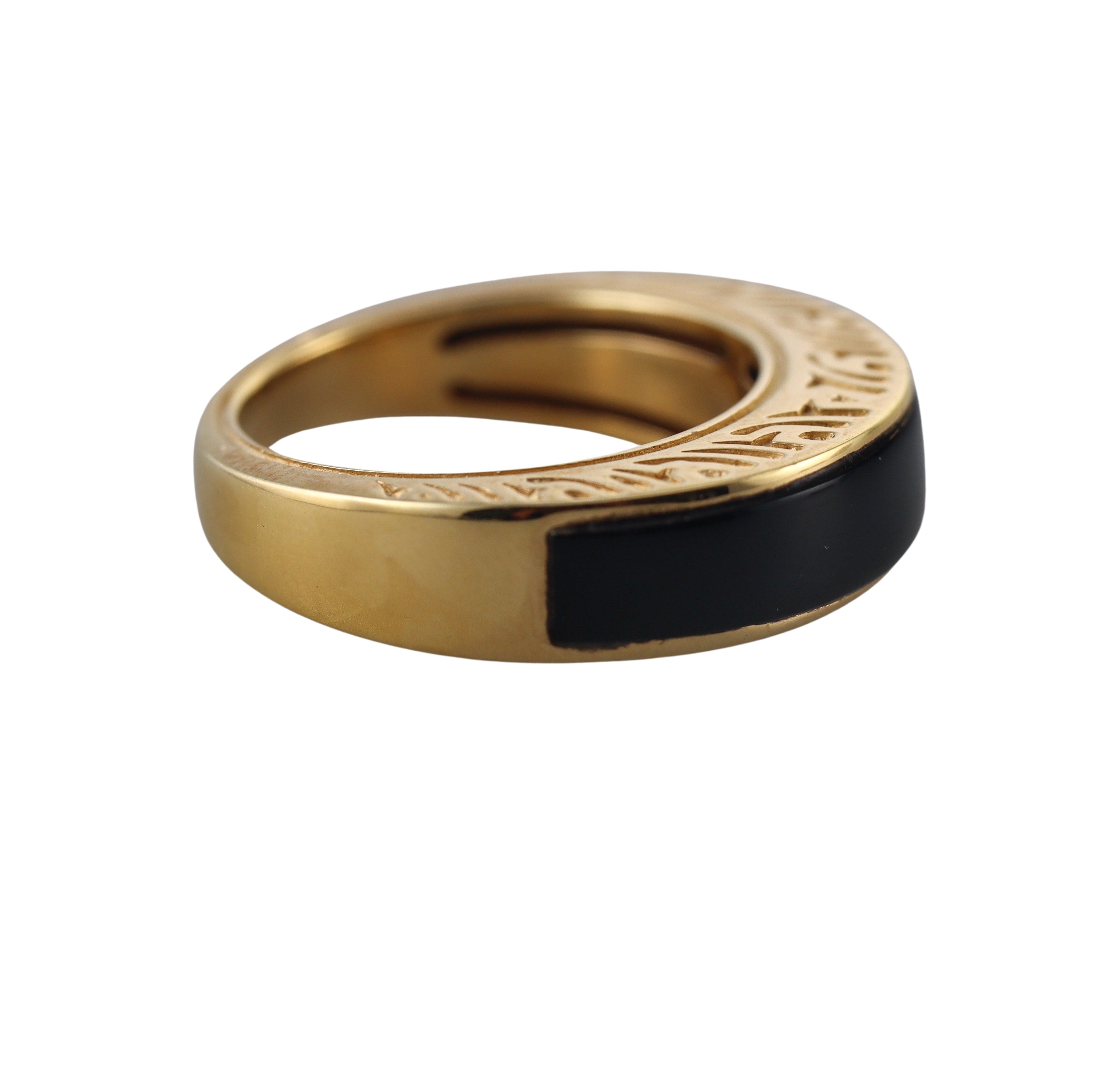 Carrera y Carrera Granada Black Onyx Gold Ring