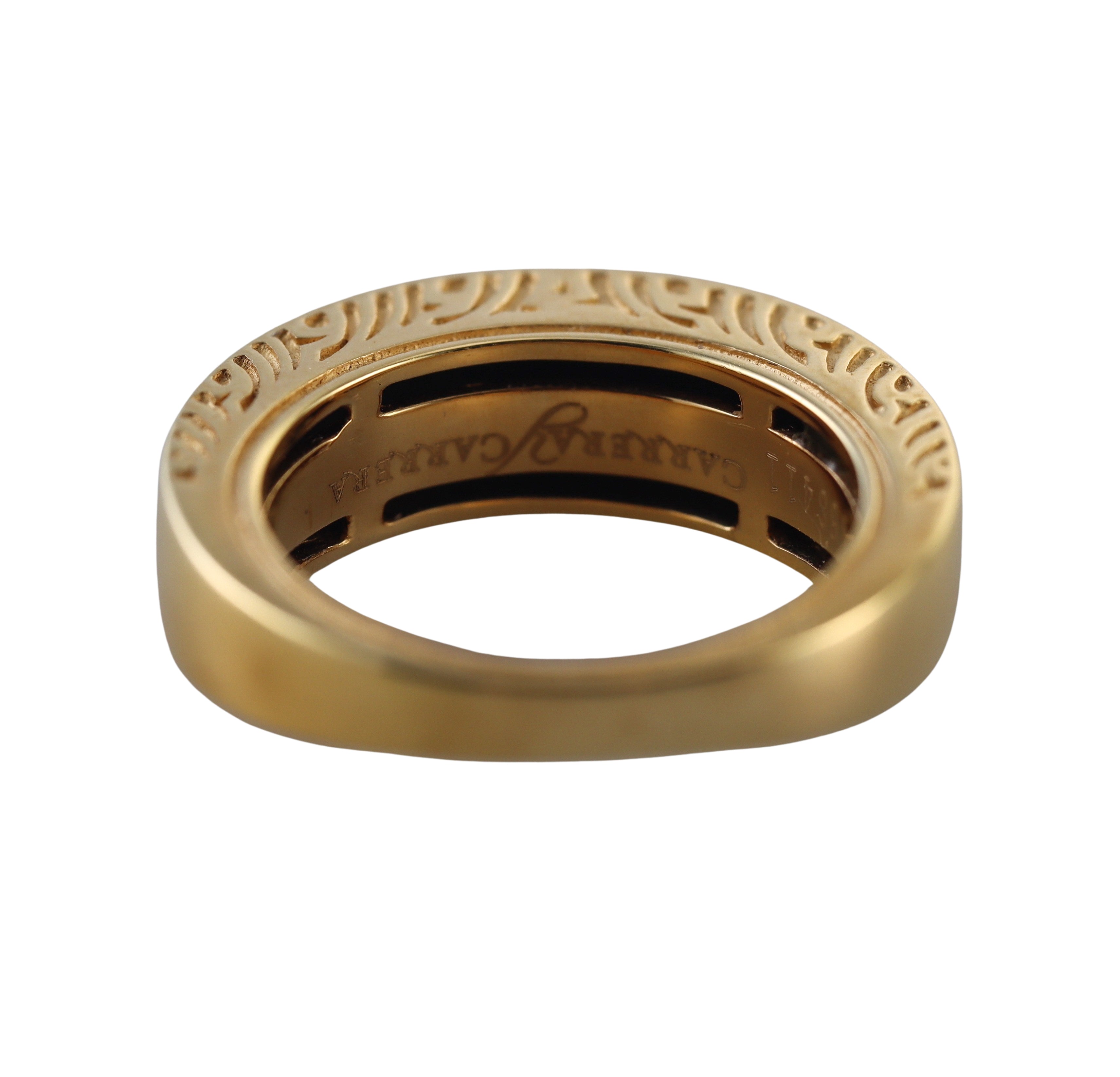 Carrera y Carrera Granada Black Onyx Gold Ring