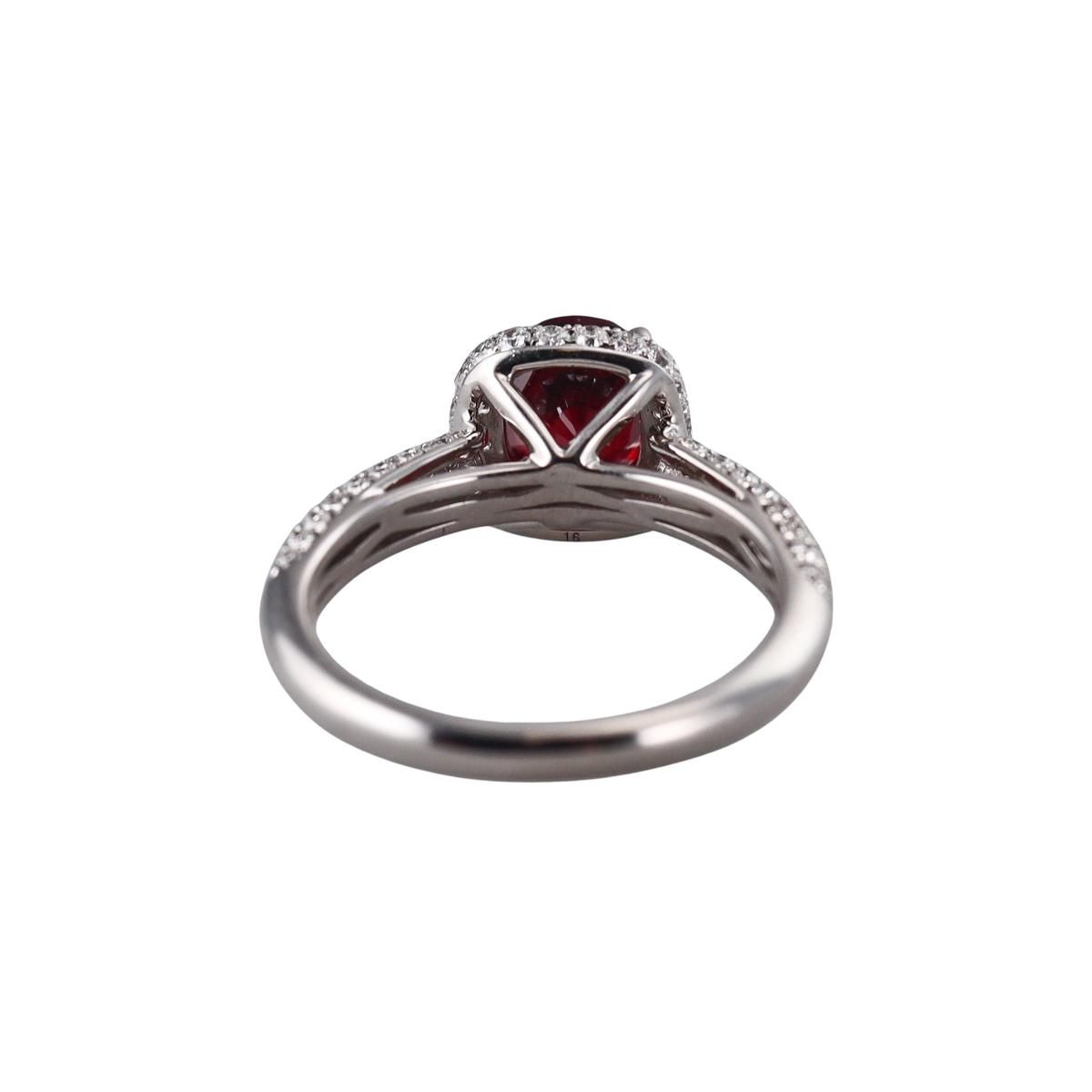 14k Gold Diamond 1.56ct Garnet Ring