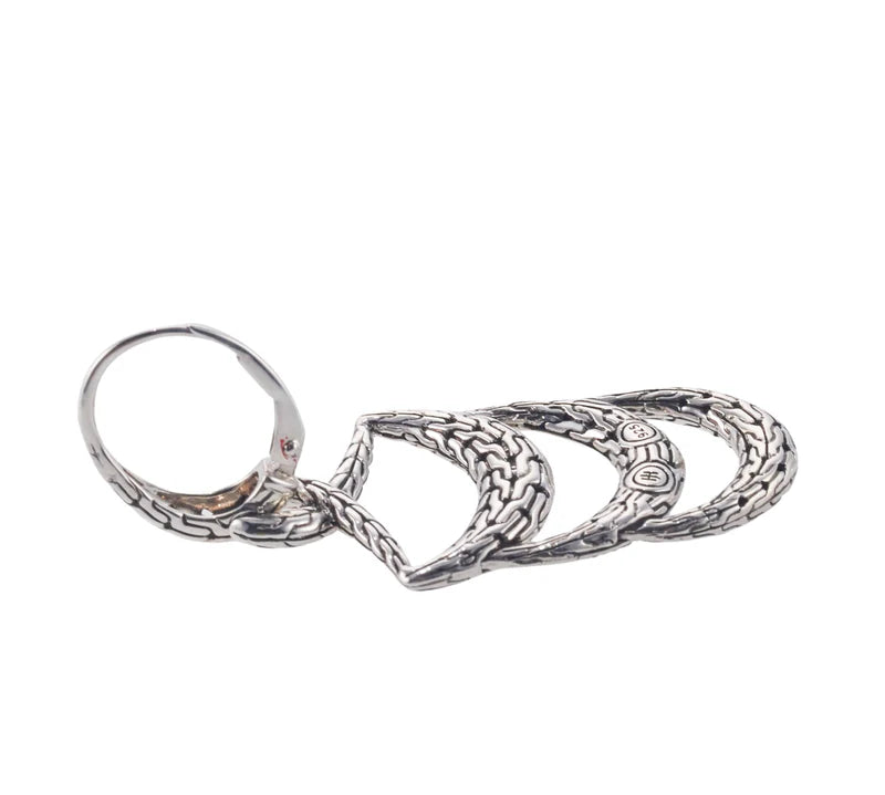 John Hardy Arch Sterling Silver Diamond Chandelier Earrings Retail $1795