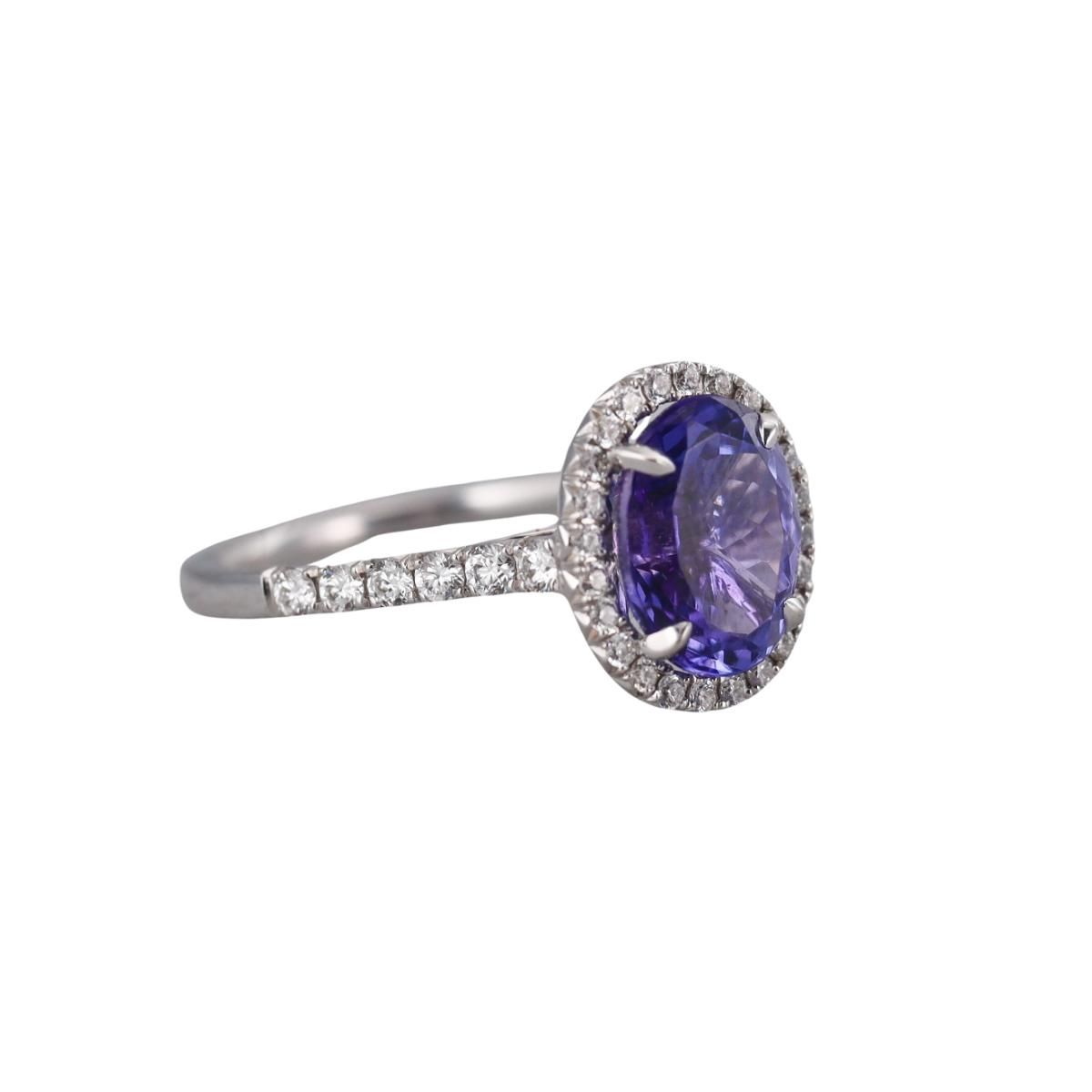 14k Gold Diamond Tanzanite Ring