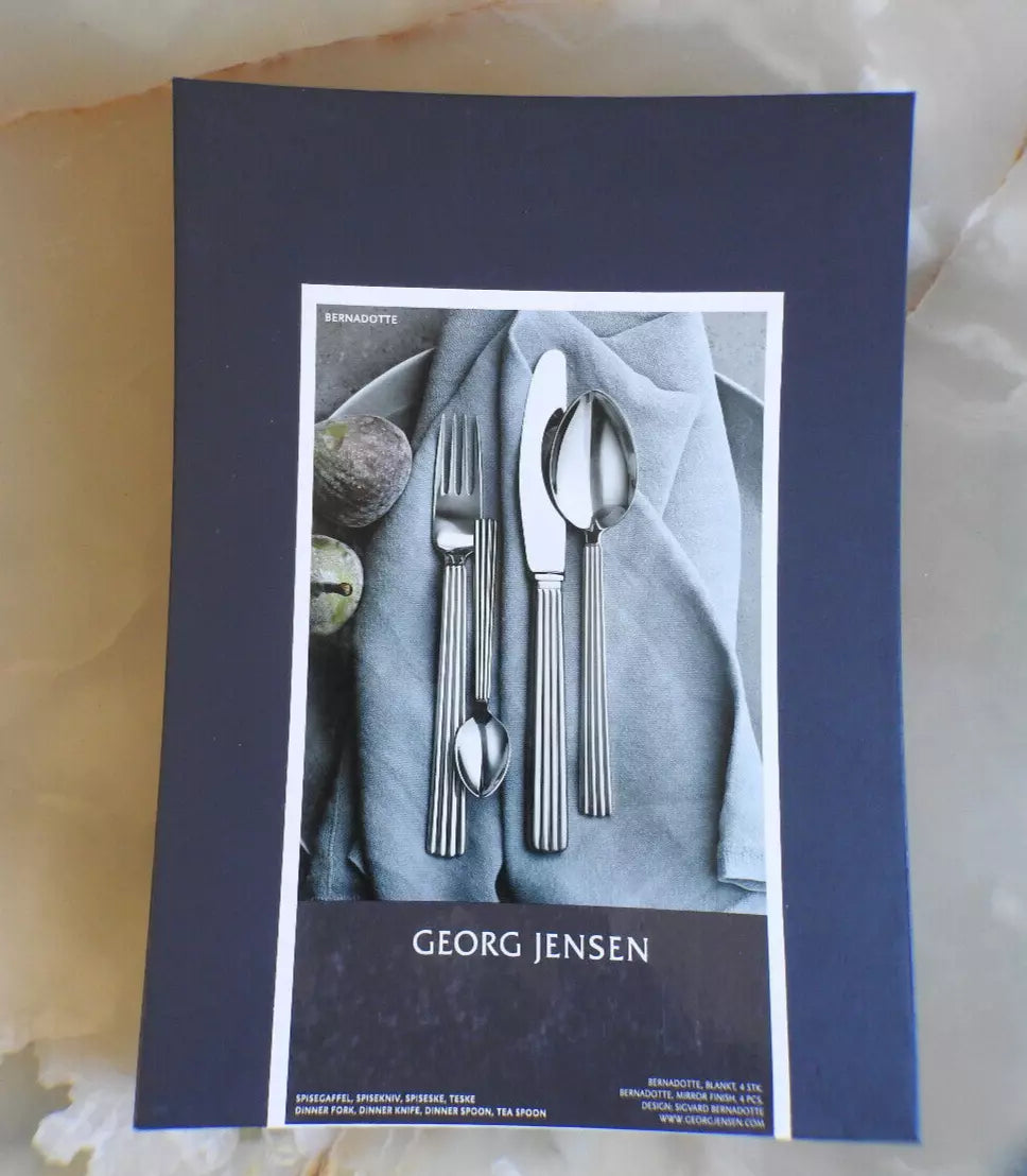 Georg Jensen Bernadotte 4 pc Flatware Set