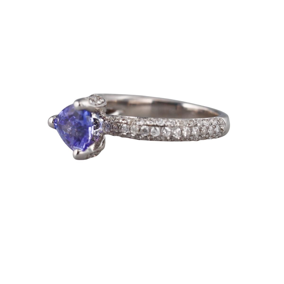 1.50ct Tanzanite Diamond 18k Gold Ring