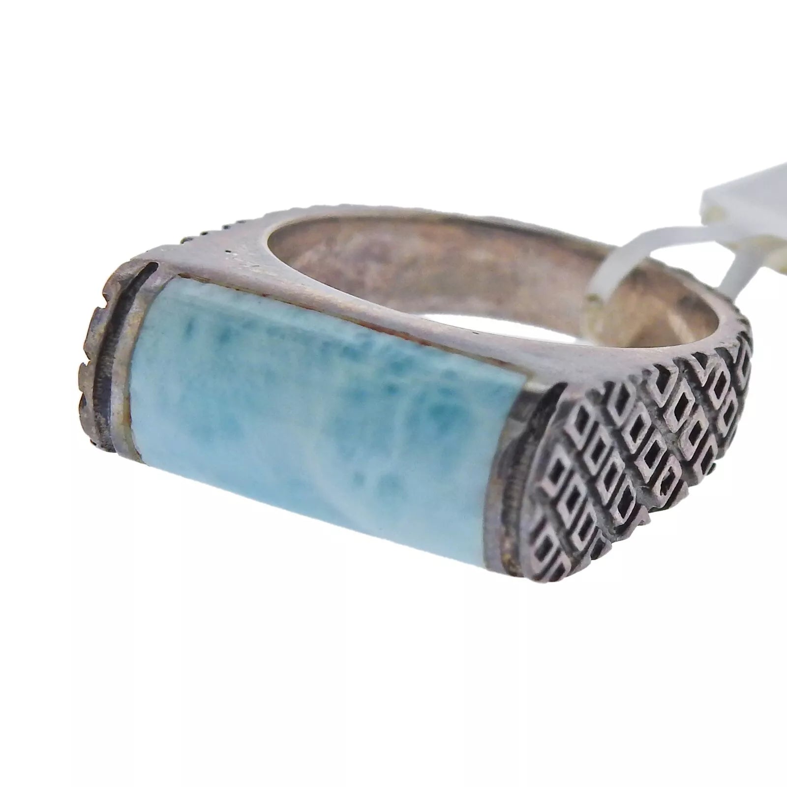 Marahlago Sterling Silver Larimar Omni Ring Retail $283 #38