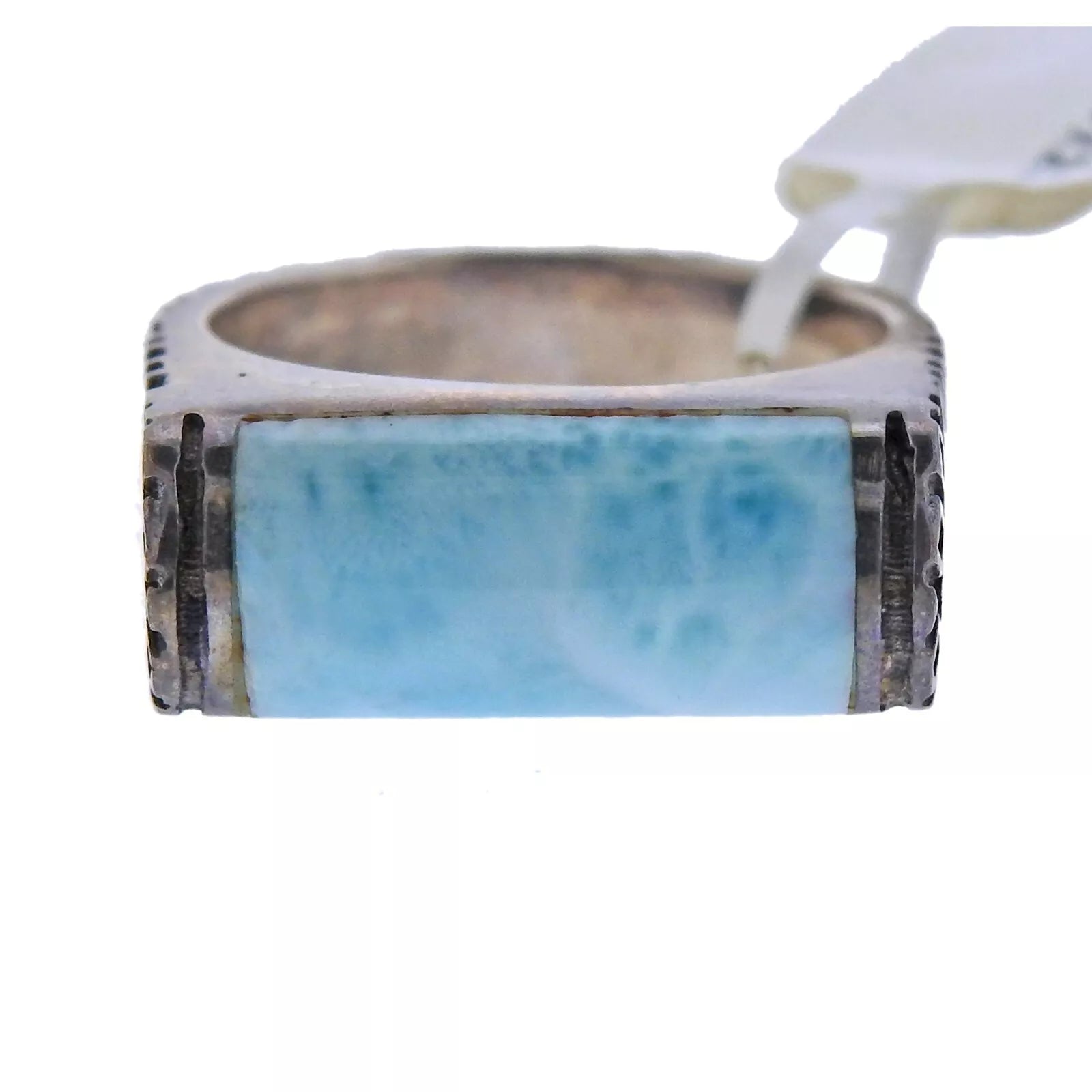 Marahlago Sterling Silver Larimar Omni Ring Retail $283 #38